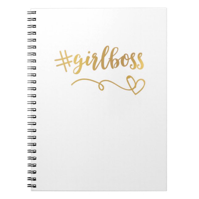 Branco + Caderno Dourado/Diário dos #girlboss (Frente)
