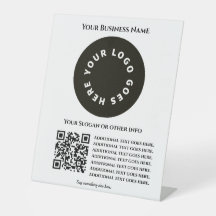 Branco com código QR adicione seu próprio texto e
