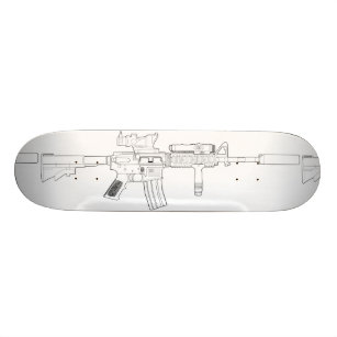 Branco da plataforma do skate de M4 SOPMOD