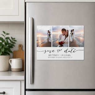Branco de Colagem de Fotos com Letra Mão