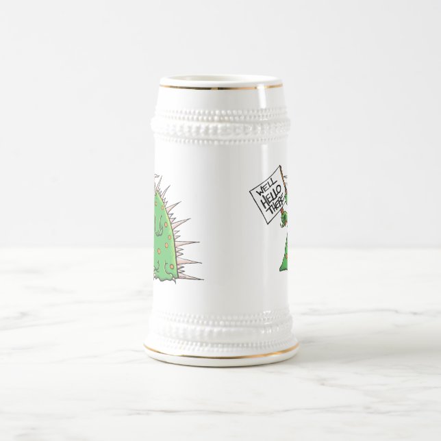 Branco e ouro da caneca de cerveja de Greep (Centro)