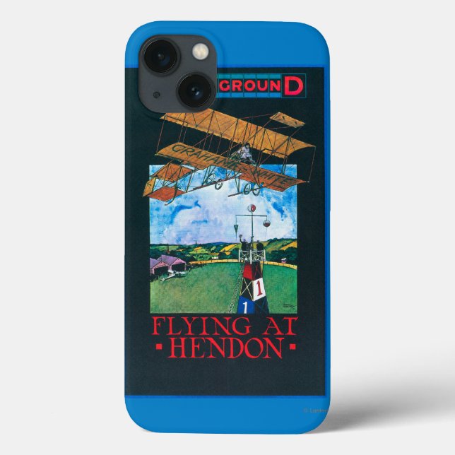 Branco E Plano Sobre Poster de Aeródromo (Verso)