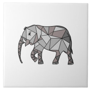 Branco e Preto Geométrico do Elefante Cinto