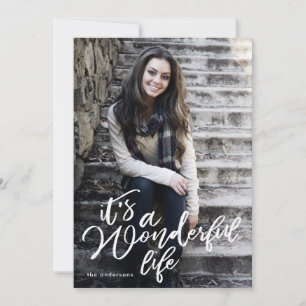 Branco É um Cartões de foto de Natal Maravilhoso d