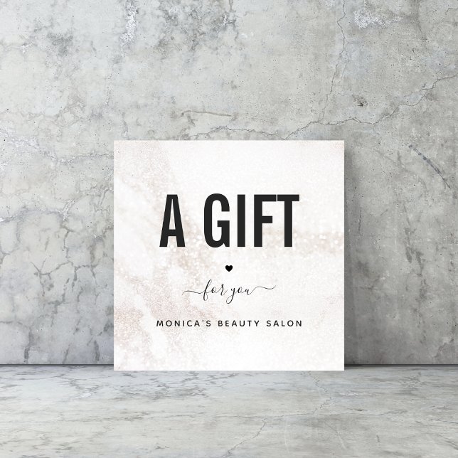 Branco Marble Elegante Bela Moderna Salão Adiciona (Criador carregado)