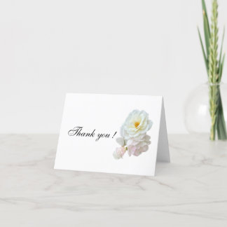 Branco pequeno, Cartões de agradecimentos dobrado 