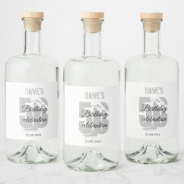 Branco personalizado 50ª Festa de aniversário etár