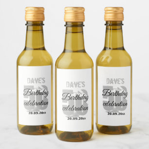 Branco Personalizado 50º Qualquer Favor de Festa