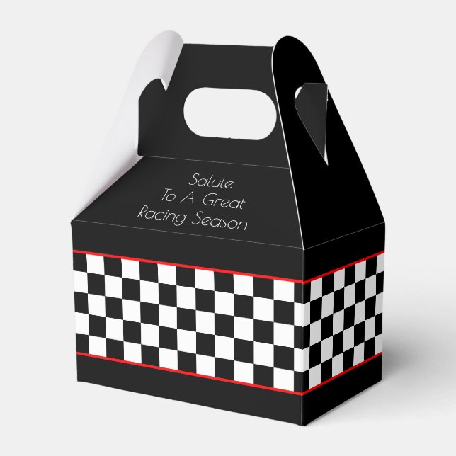 Branco Preto com Design de Caixa de Token Vermelha (Frente)