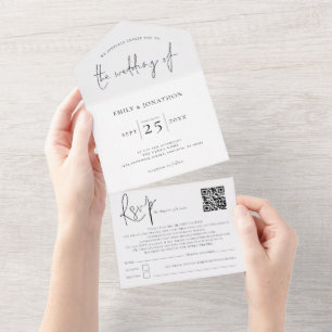 Branco preto de script moderno ou qualquer cor