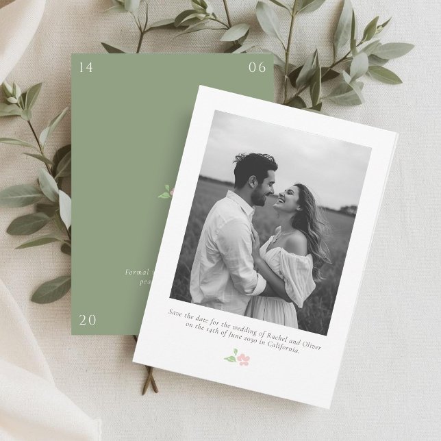 Branco & Salvia | Chic Floral Casamento Salve a Da (Criador carregado)