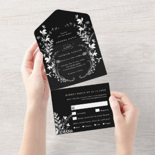 Branco Silhuette Wreath Black