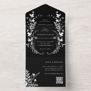 Branco Silhuette Wreath Black