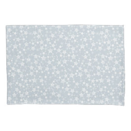 Branco sobre Azul empoeirado | Padrão de Estrelas 