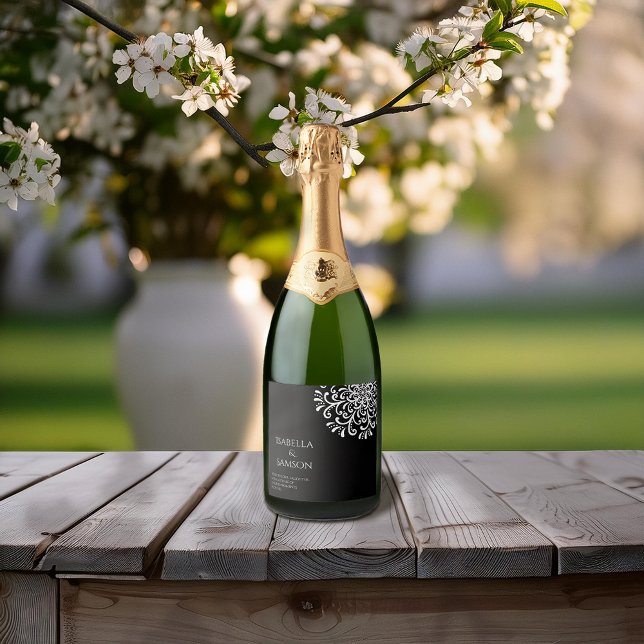 Branco timítico sobre Floreio Negro (Criador carregado)