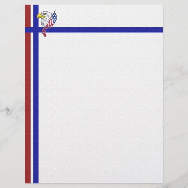 Branco vermelho e azul com águia (Frente)