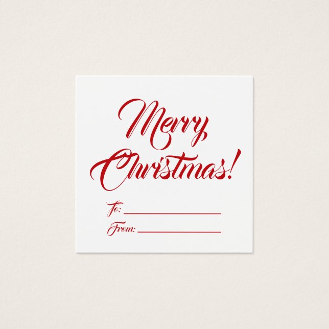 Branco vermelho natalino a branco de vazio elegant (Frente)