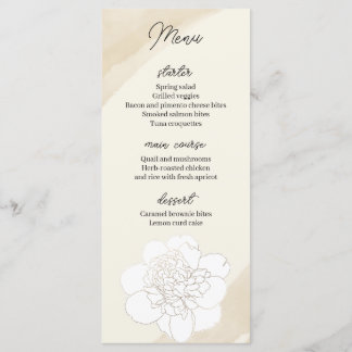 Brancos Blossoms Menu Casamento