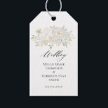 Brancos de Aquarela Etiquetas de Presente de Casam<br><div class="desc">Brancos de Aquarela Etiquetas de Presente de Casamento</div>
