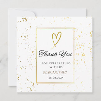 Brancos Fazemos Cartões de agradecimentos De Casam
