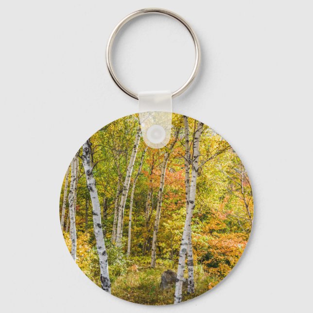 Brancos no Chaveiro do Botão de outono (Frente)