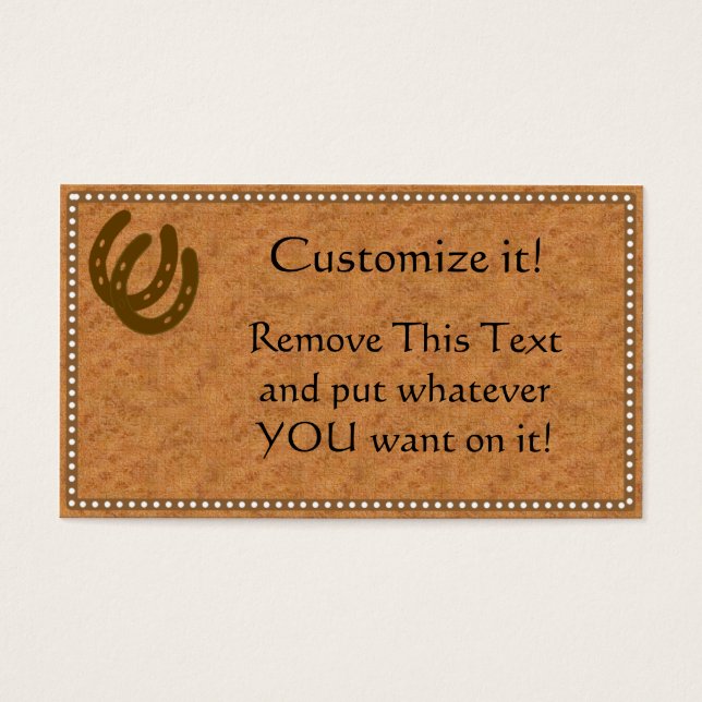 Branded Leather Cartão de visita (Frente)