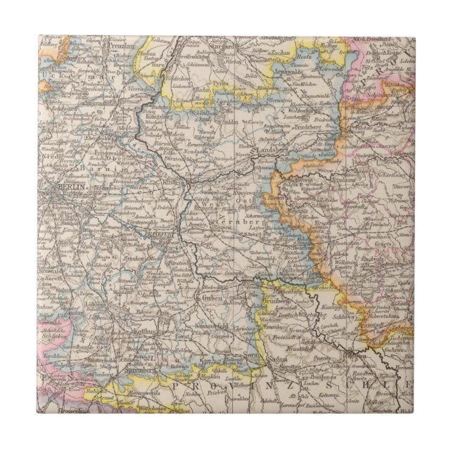 Brandemburgo, mapa do atlas de Posen (Frente)