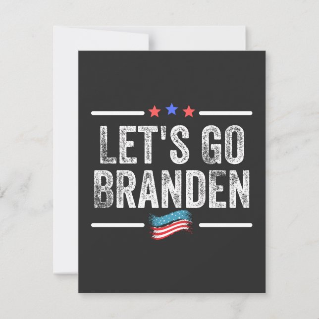 branden conservador, bandeira engraçada anti biden (Frente)