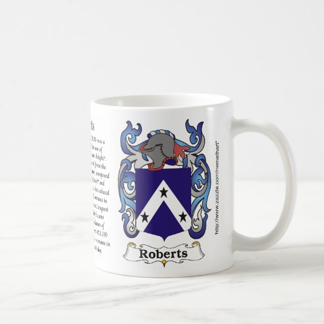 Brasão da família de Roberts uma caneca (Direita)