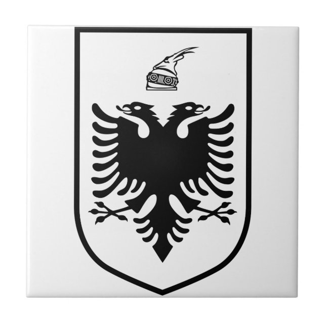 Brasão de armas da Albânia (Frente)