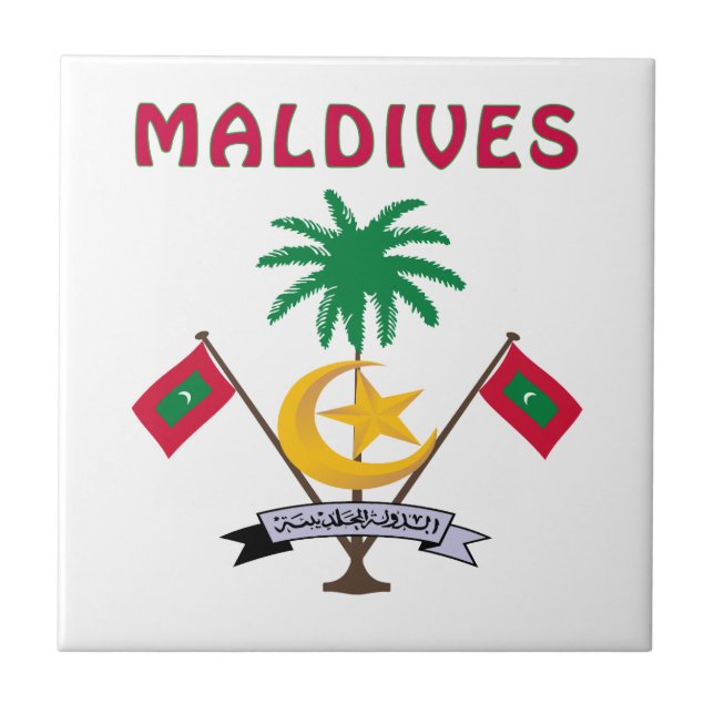 Brasão de MALDIVES (Frente)