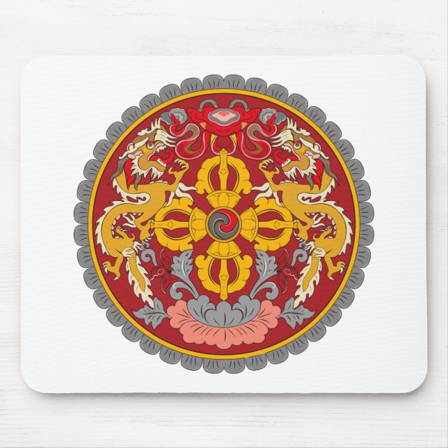 Brasão Mousepad de Bhutan (Frente)