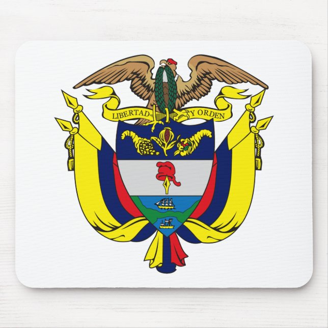 Brasão Mousepad de Colômbia (Frente)