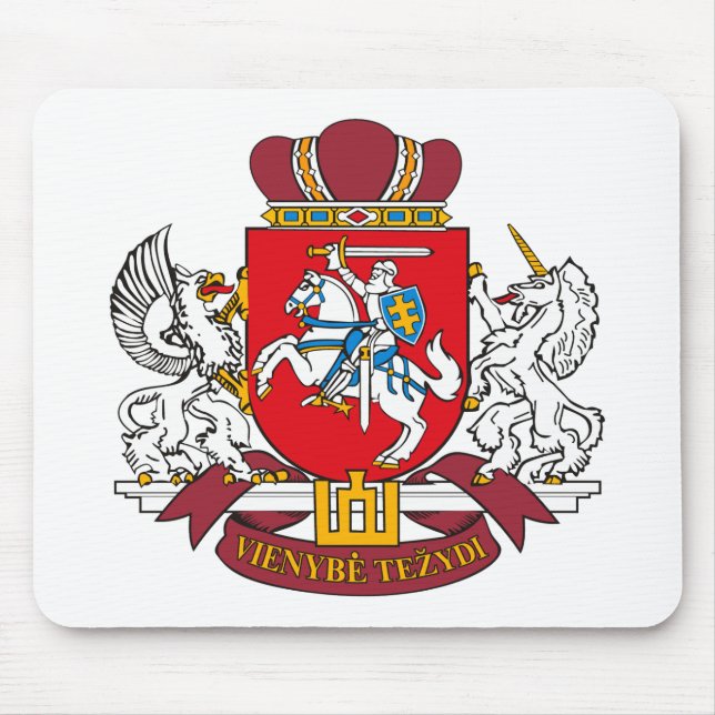 Brasão Mousepad de Lithuania (Frente)