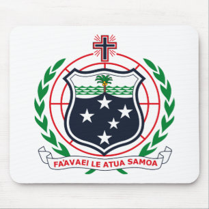 Brasão ocidental Mousepad de Samoa