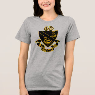 Brasão Phi Chi Theta Dourado e Preto