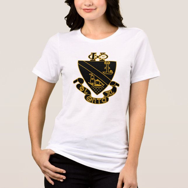 Brasão Phi Chi Theta | Dourado e Preto (Frente)