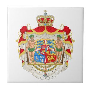 Brasão real dinamarquesa do vintage de Dinamarca