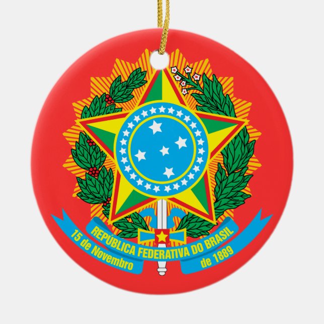 BRASIL*- Enfeites de natal / Brasil Enfeite Natal (Frente)