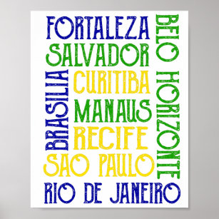 Brasil: Nomes da Cidade do Brasil Poster