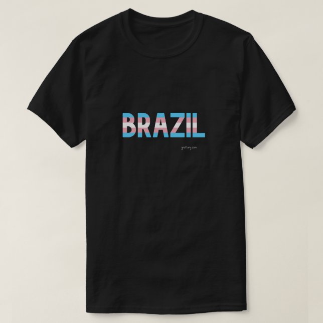 Brasil Orgulho Transgênero - Camisa (Frente do Design)