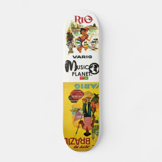 BRASIL RIO  Skateboard (Frente)