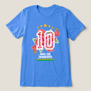 Brasil T-shirt Rio de Janeiro, 10 Soccer Jersey,