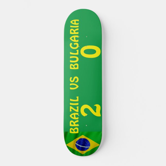 BRASIL  VS BULGARIA Skateboard (Frente)
