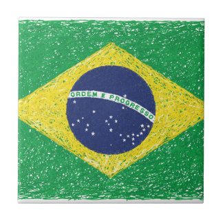 Brasileiro do *Hand-sketch* da bandeira de Brasil