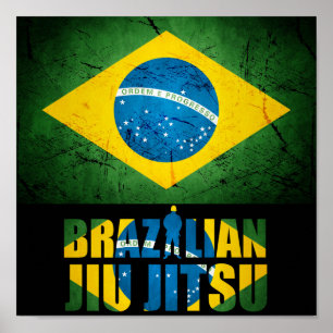 Brasileiro Jiu Jitsu de BJJ - poster brasileiro da