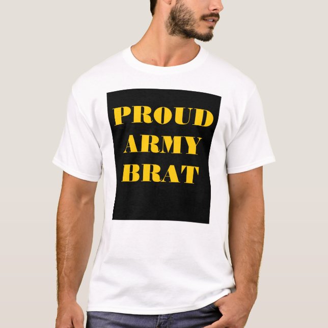 Brat do Exército Orgânico da Camisa T (Frente)