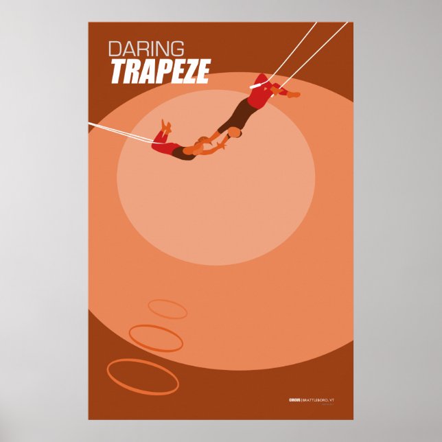 Brattleboro Circus Poster Series - Trapeze (Frente)