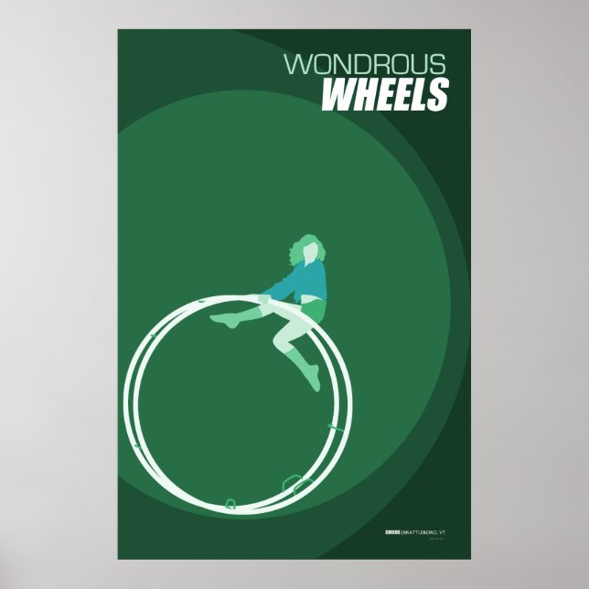 Brattleboro Circus Poster Series - Wheels (Frente)