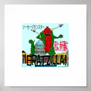 Bratzilla destrói o poster de Madison Wisconsin